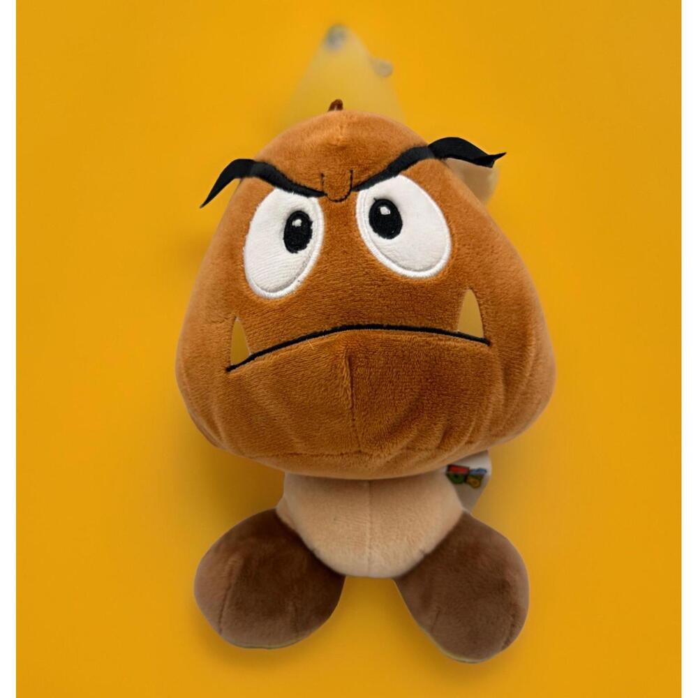 Super Mario Goomba Plush Brown Stuffed Animal Mushroom 6" Nintendo Good Stuff